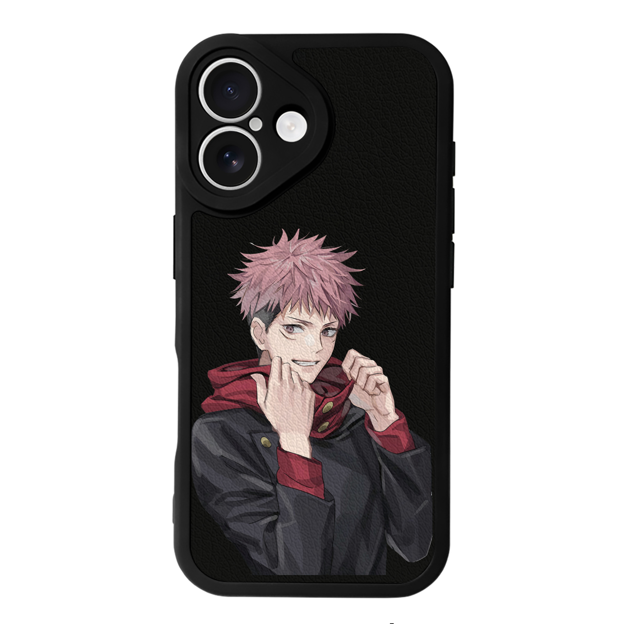 （画像用） 呪術廻戦 Jujutsu Kaisen 【iPhone 16シリーズ対応】シリコンスマホケース（レザー調） 材質：シリコン